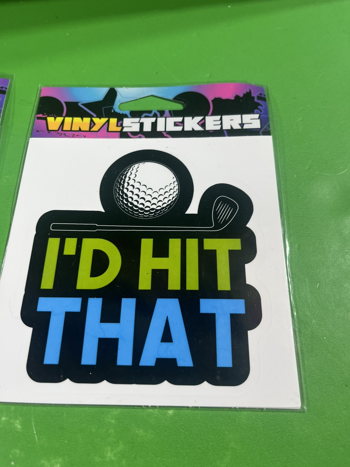 I'D HIT THAT Golf Vinyl Sticker 4.25in x 4in Lot Of 3 Plus Small Sticker Bonus
