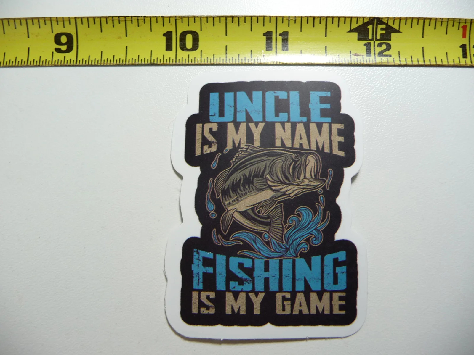 FISHING UNCLE NAME GAME SMALL STICKER DECAL SPORT LAKE RIVER OCEAN