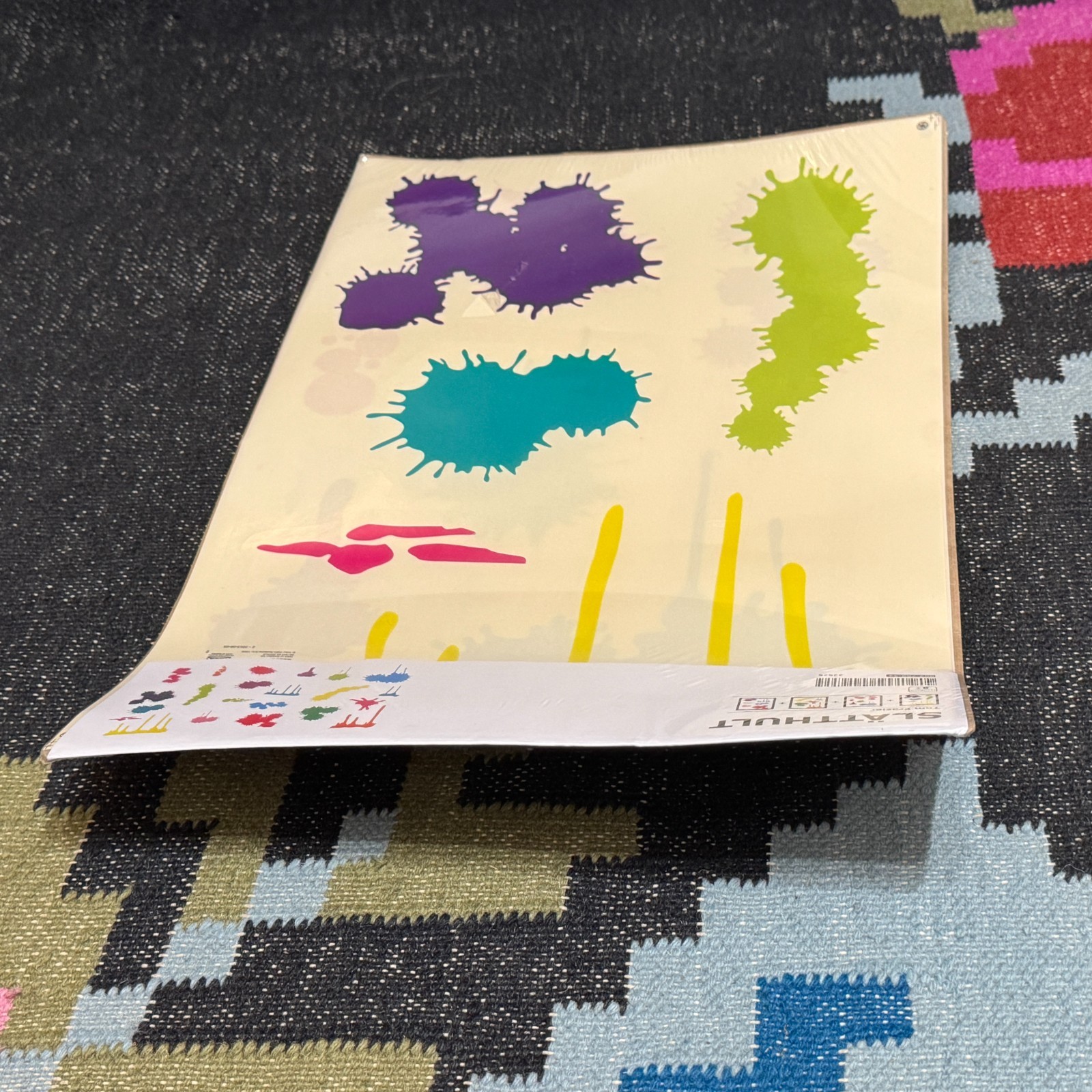 IKEA SLÄTTHULT Paint Splat Peel & Stick Sticker Set, Multi-Color, 902.789.32