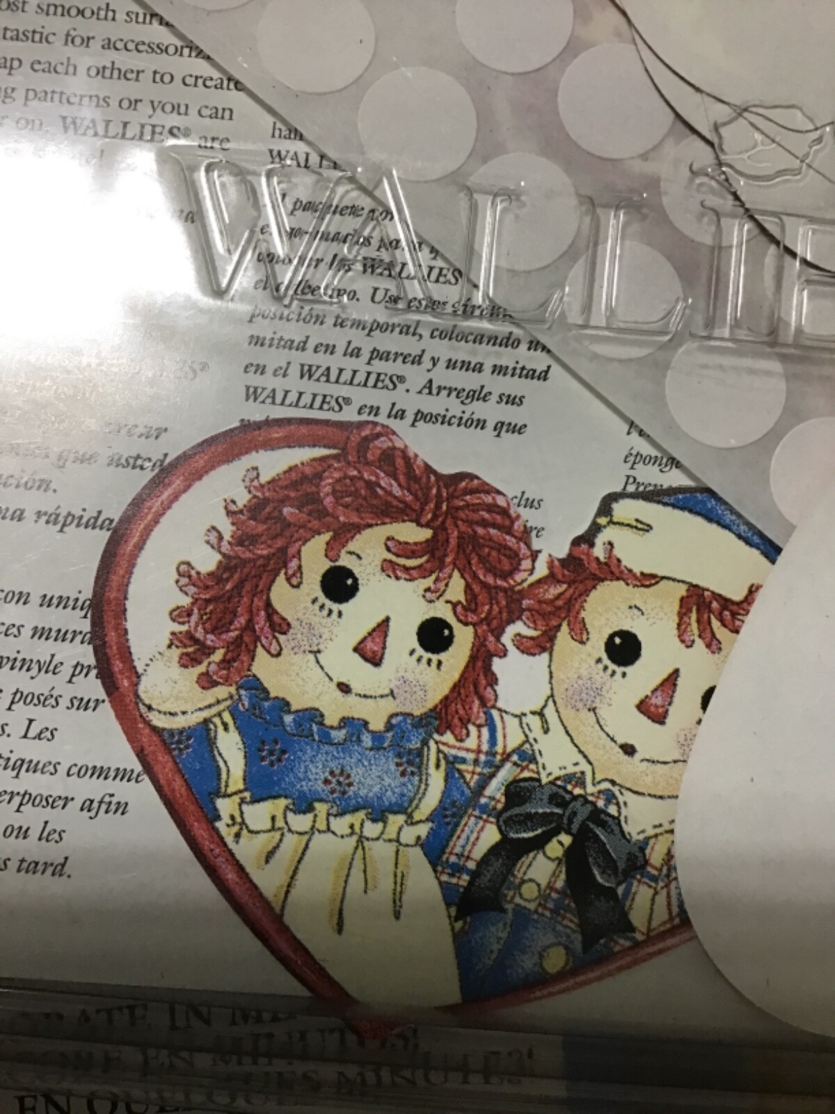 25 Raggedy Ann & Andy best friends Wallies Wallpaper Cutouts Wall Decor #12970