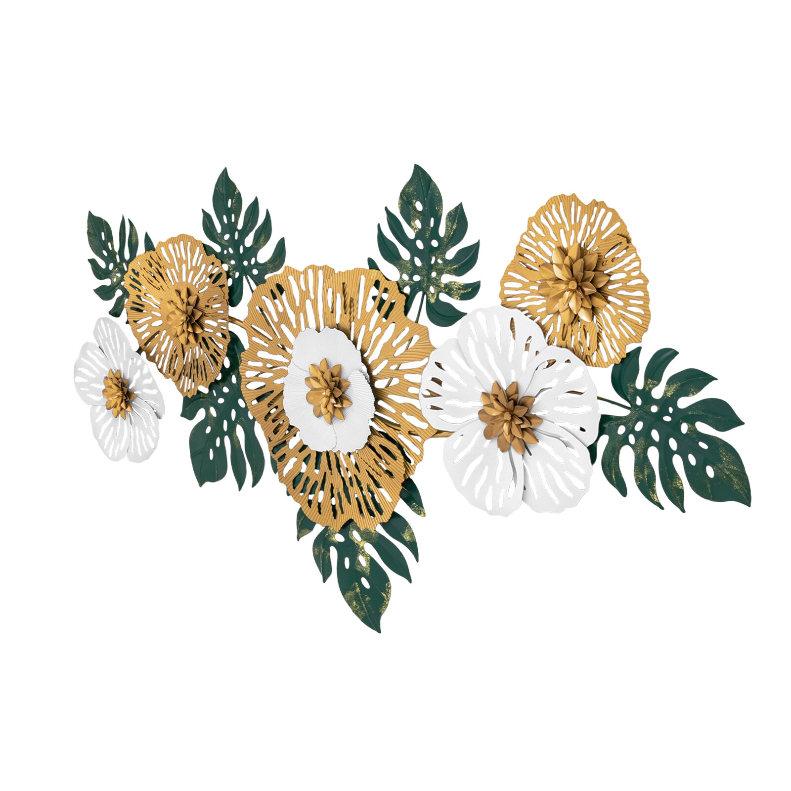 For Sofa Background Wall Decor3d Flower-shaped Iron Hanging Decor Home/Office
