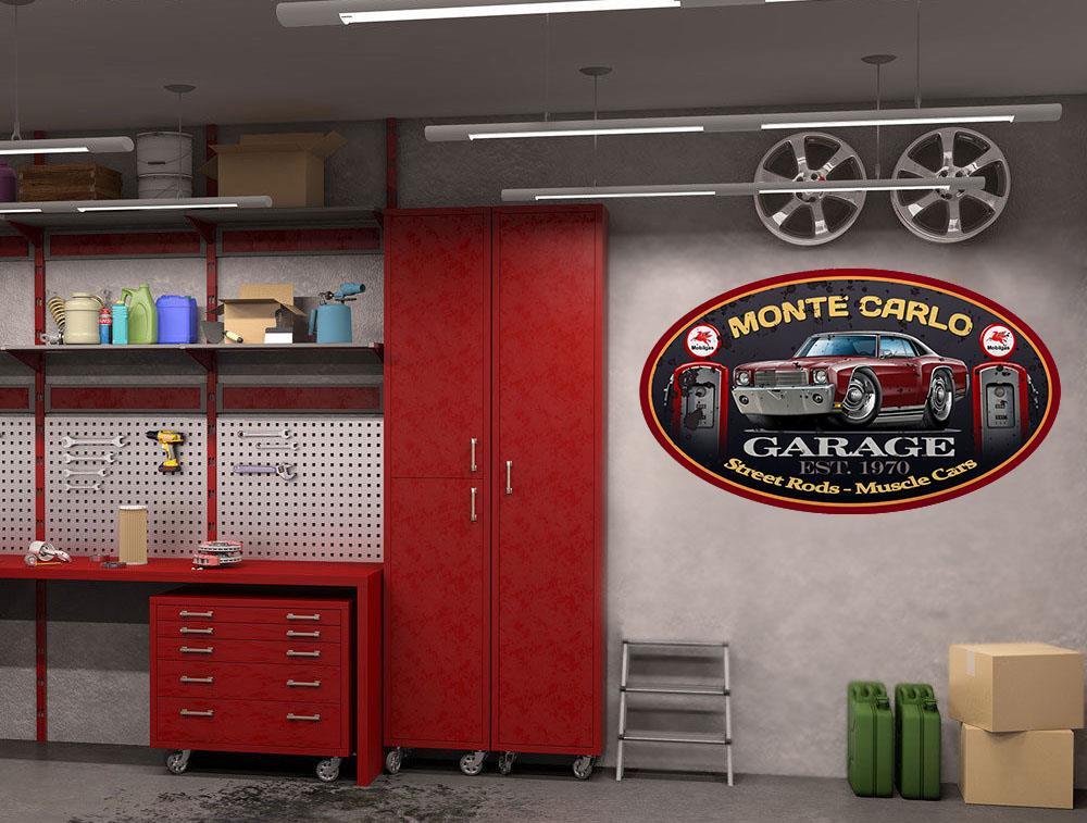 1970 Chevy Monte Carlo Classic Garage Sign Wall Art Graphic Sticker