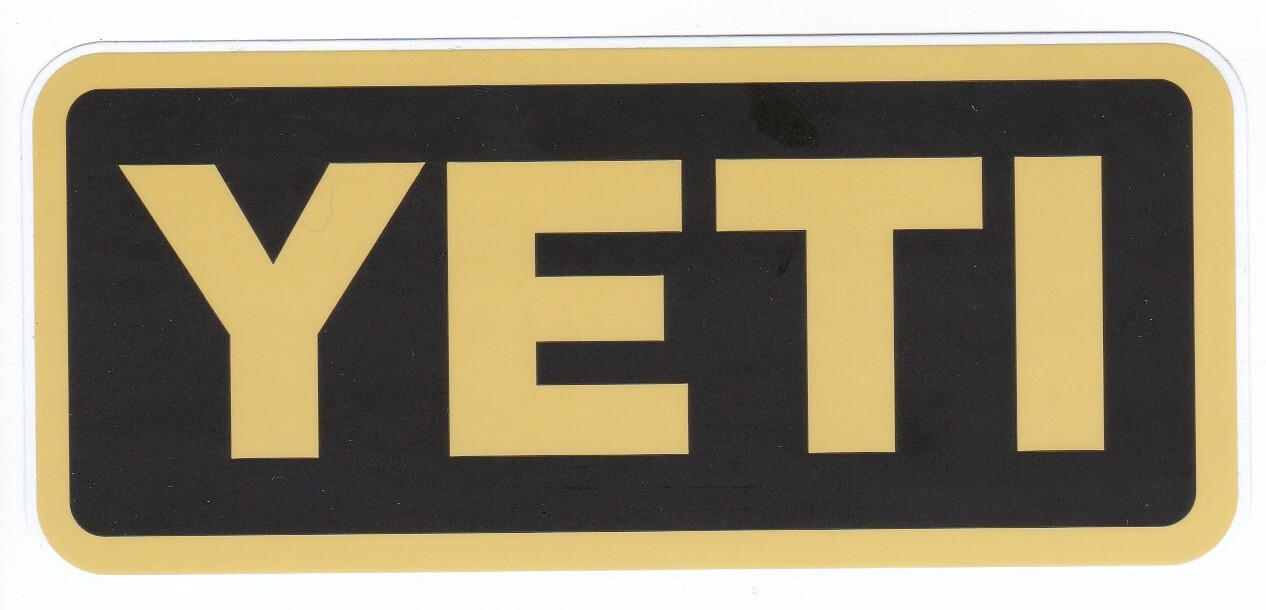 SET 5 Genuine YETI Decal / Stickers Brand New! Includes YETI envelope and Card!