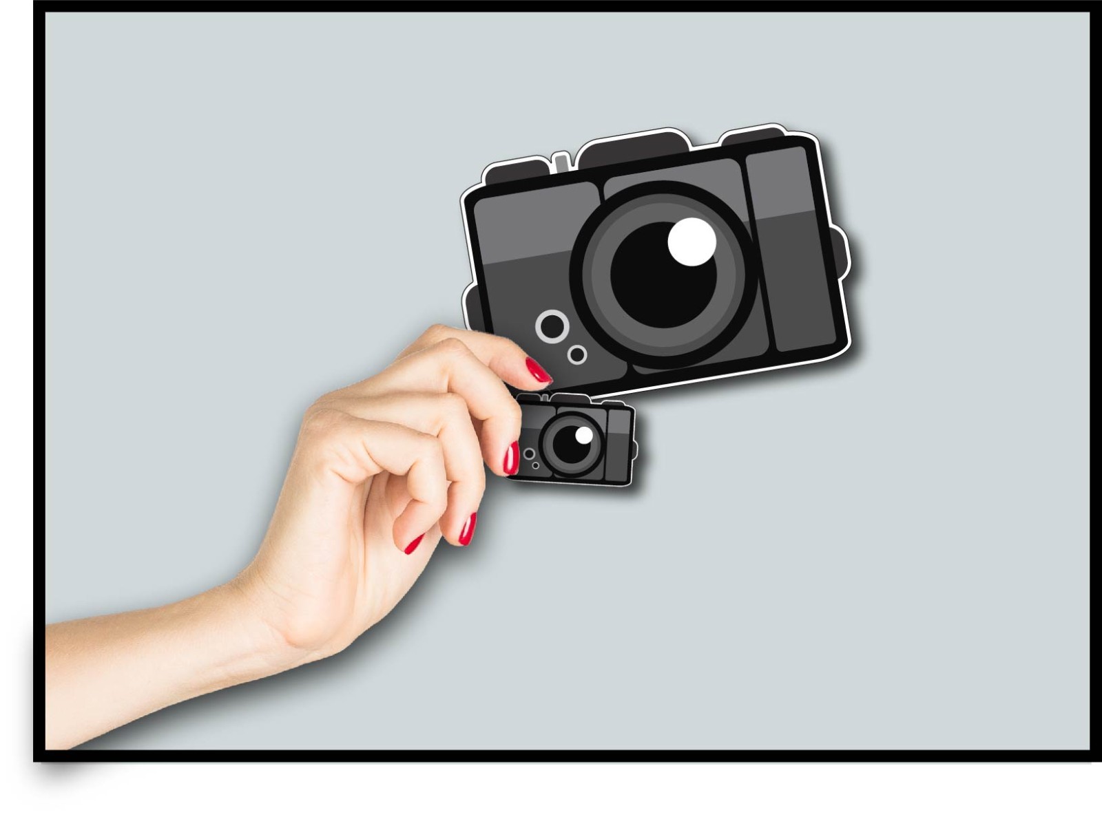 Retro Camera Decal Sticker Film Old School Cam Media Photography Pictures Photo