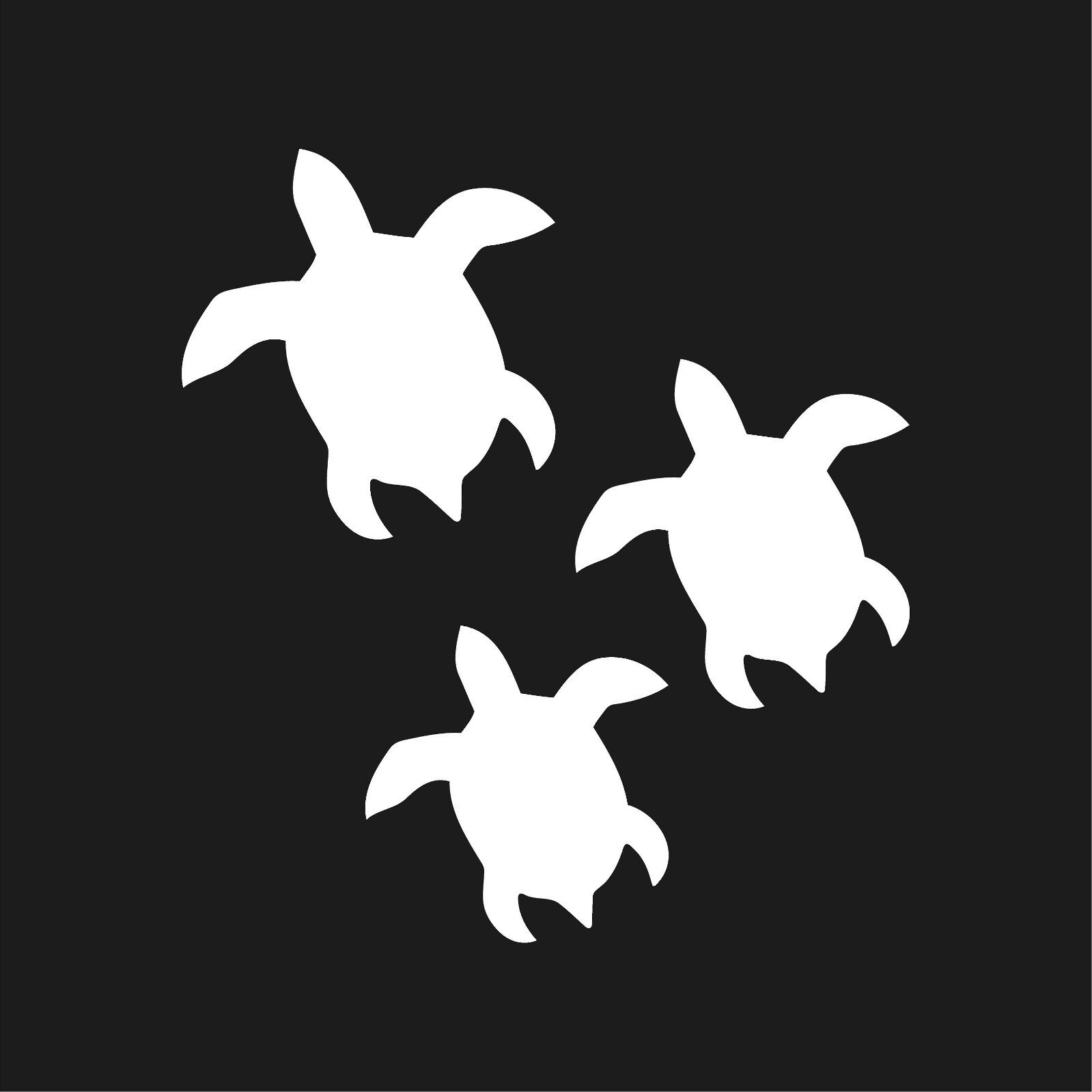 Sea Turtle Group Vinyl Decal Car Window Laptop Sticker