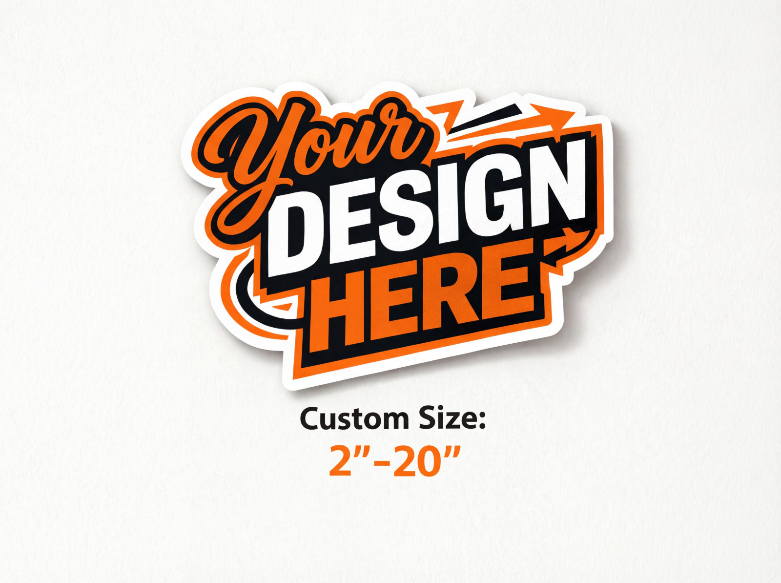 Custom Logo Stickers Vinyl Die Cut Decals Waterproof UV Resistant 2"-20"