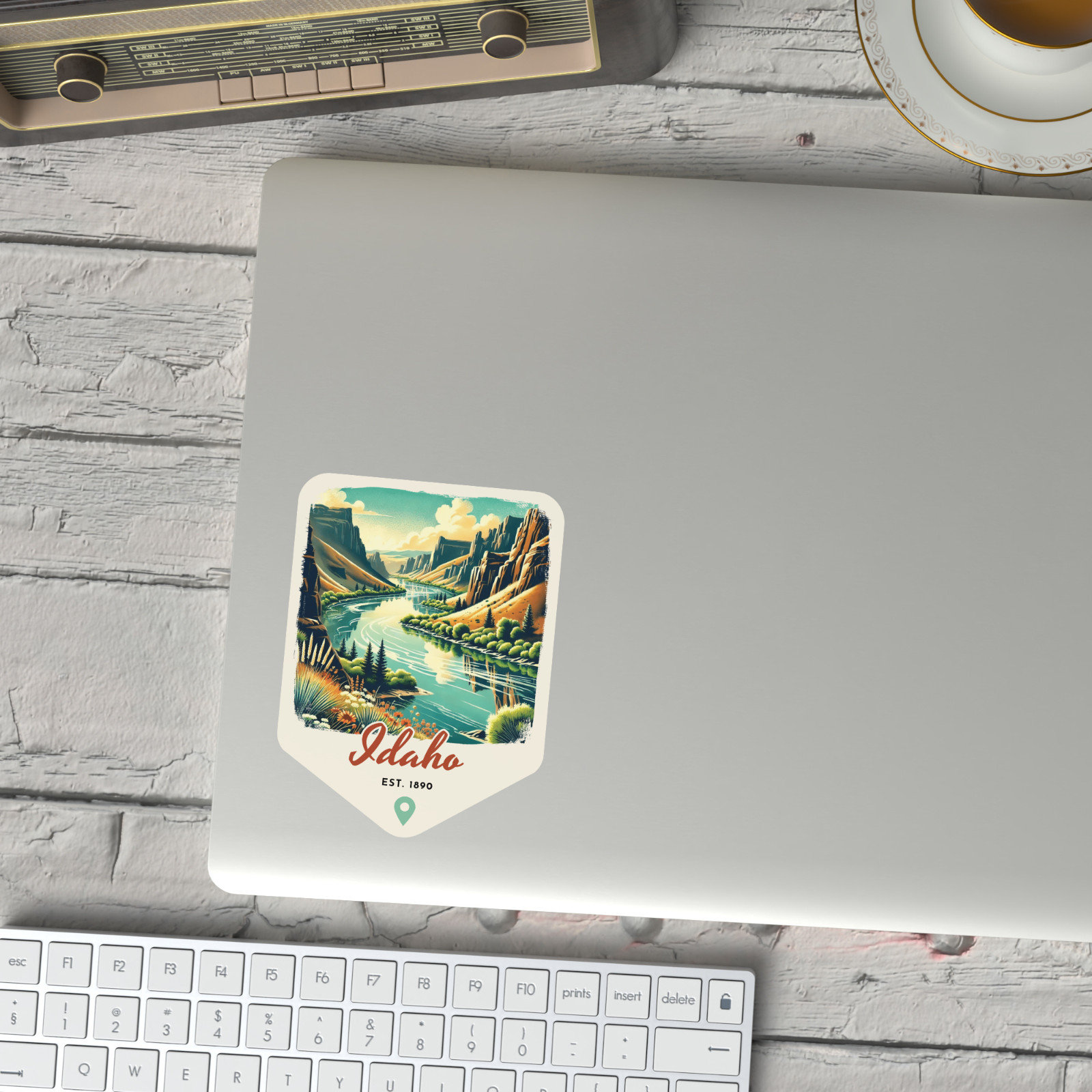 Idaho State Sticker Retro Travel Vinyl Decal