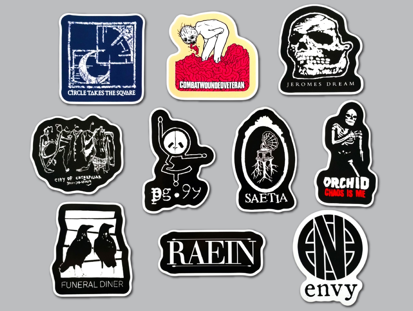 Screamo / Emo / Skramz Sticker Pack (10 Stickers) SET 2 orchid jeromes dream