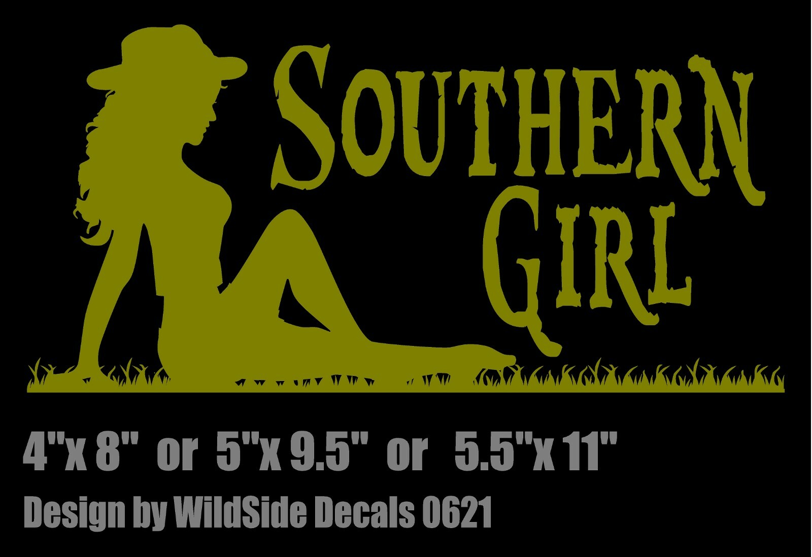 Southern Girl Decal Mud flap vinyl car truck window country sticker