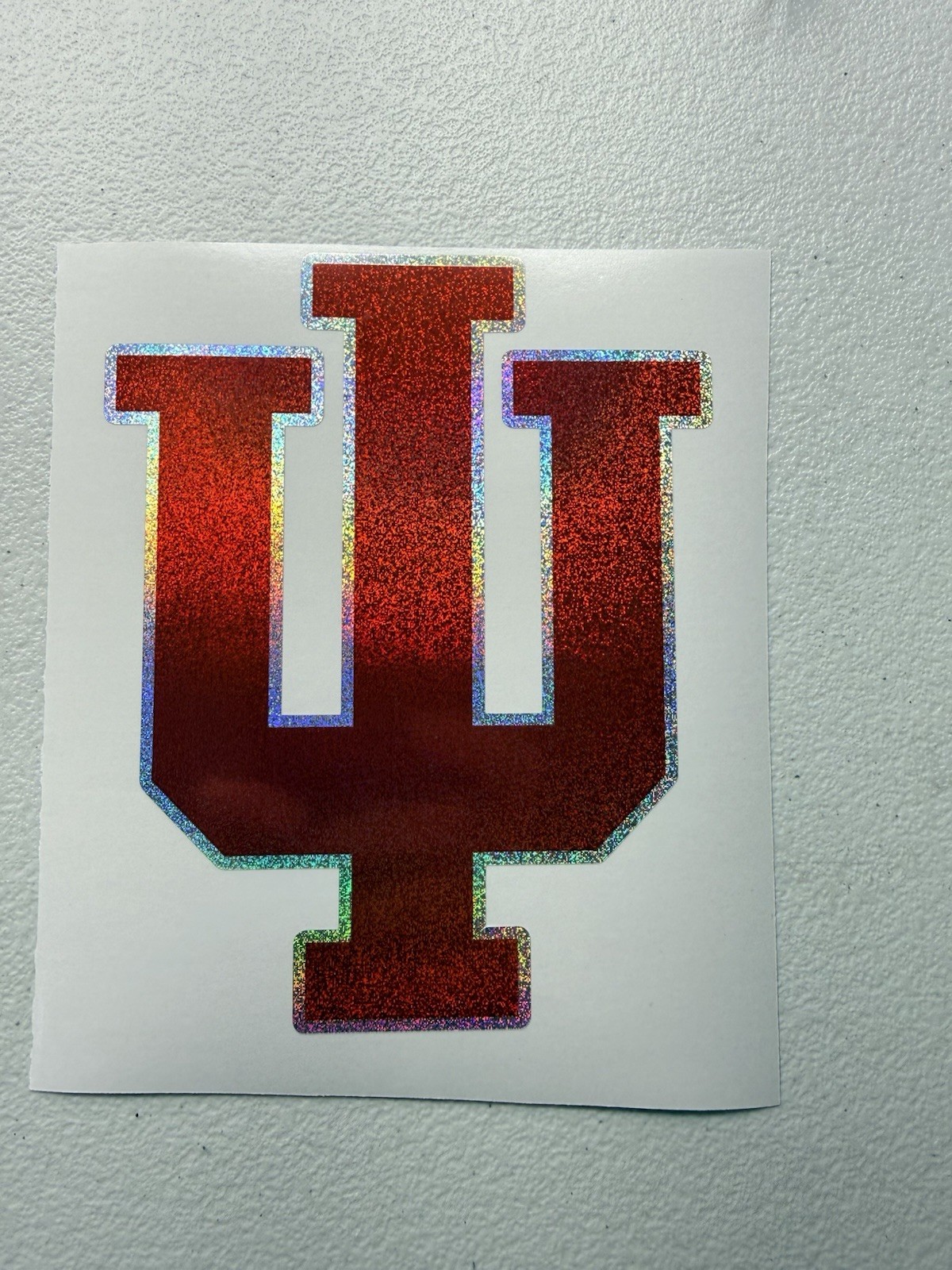 Indiana Hoosiers Holographic Tiny Sparkle Vinyl Decal
