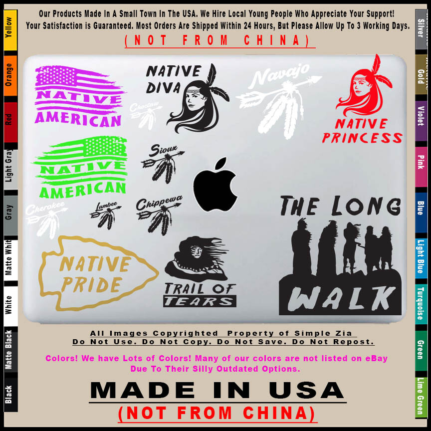 Native American The Long Walk Navajo Pueblo Hopi Zuni Indian sticker decal