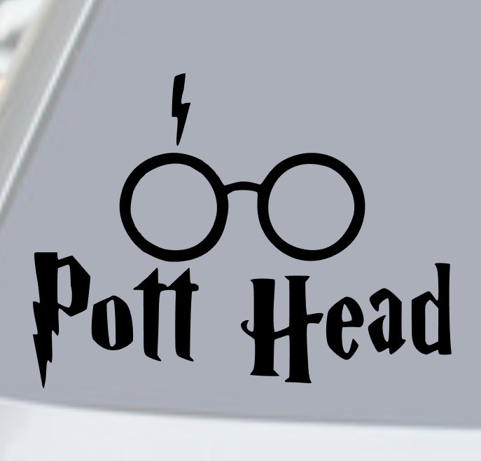 POT HEAD Vinyl Decal Sticker Car Truck Van Rear Window Wall HARRY POTTER FUNNY