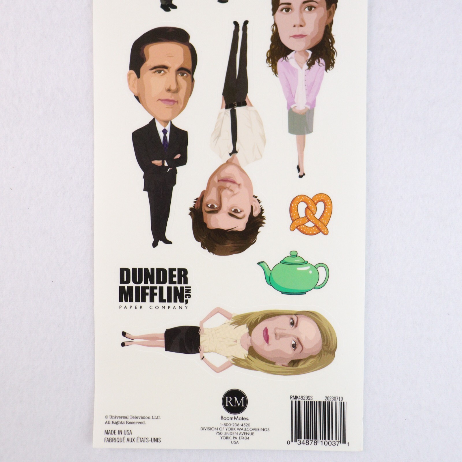 The Office Michael Scott Dunder Mifflin Dwight Sticker Wall Decal LOT 10 SHEETS