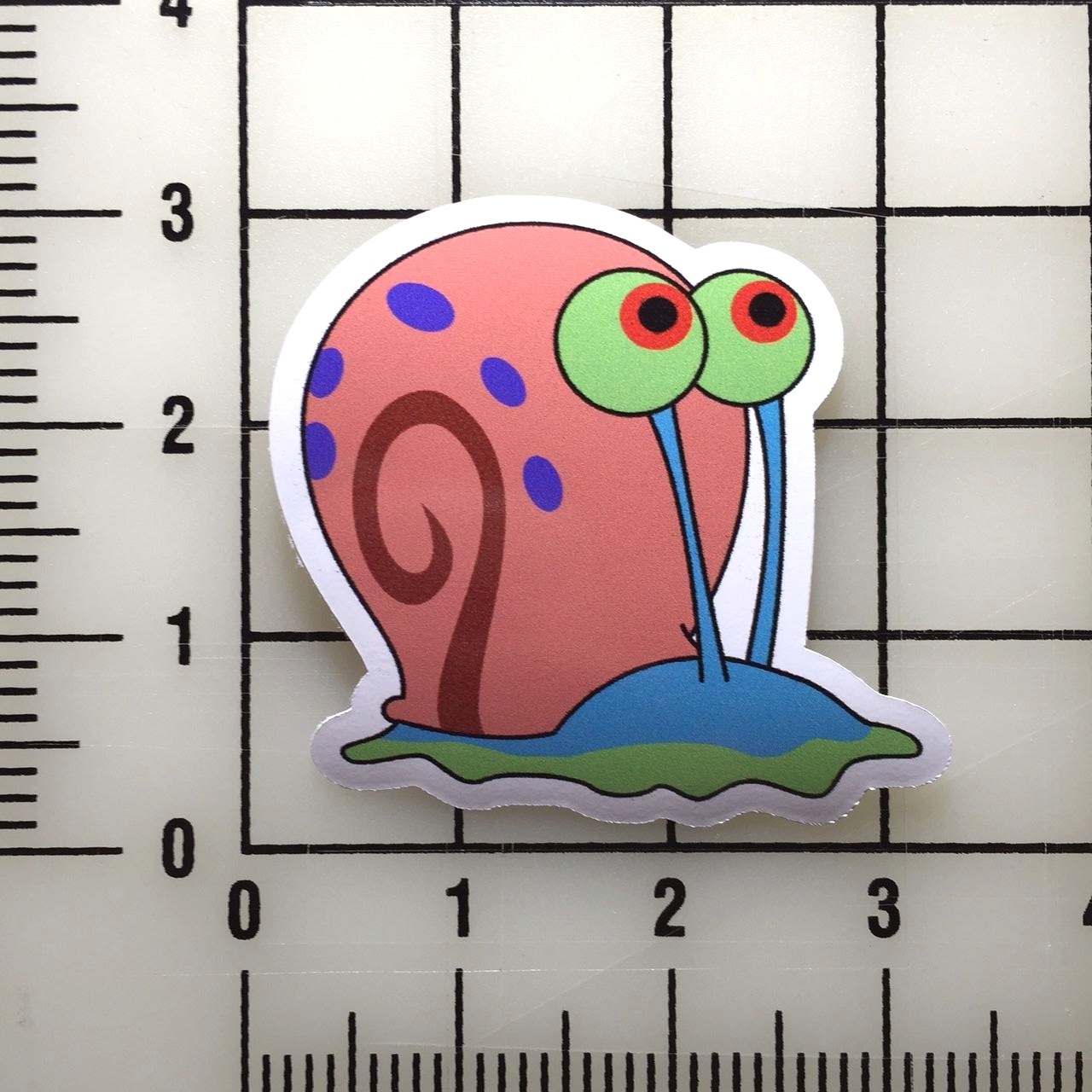 Spongebob Squarepants Gary 3" Wide Color Vinyl Decal Sticker BOGO