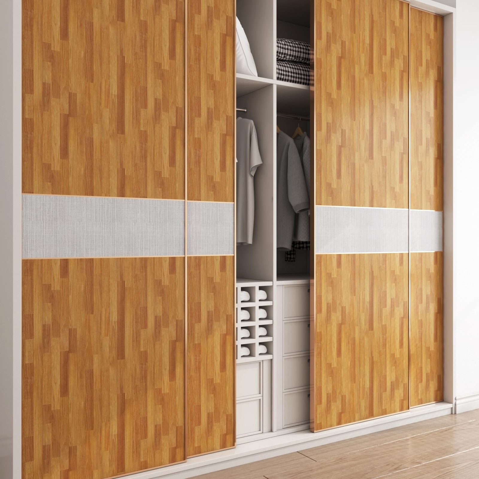 LACHEERY Butcher Block Countertop Contact Paper 160 x 36 Inch Extra Wide Peel…