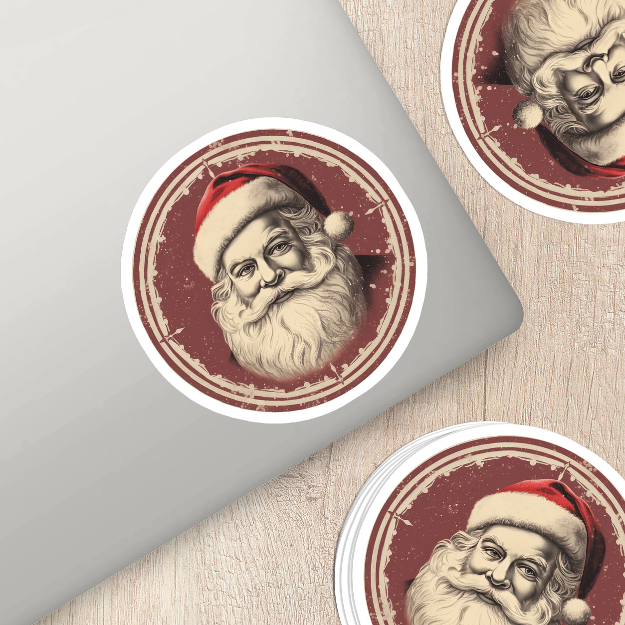 Santa Claus Vinyl Sticker – Bring the Magic of Christmas Anywhere