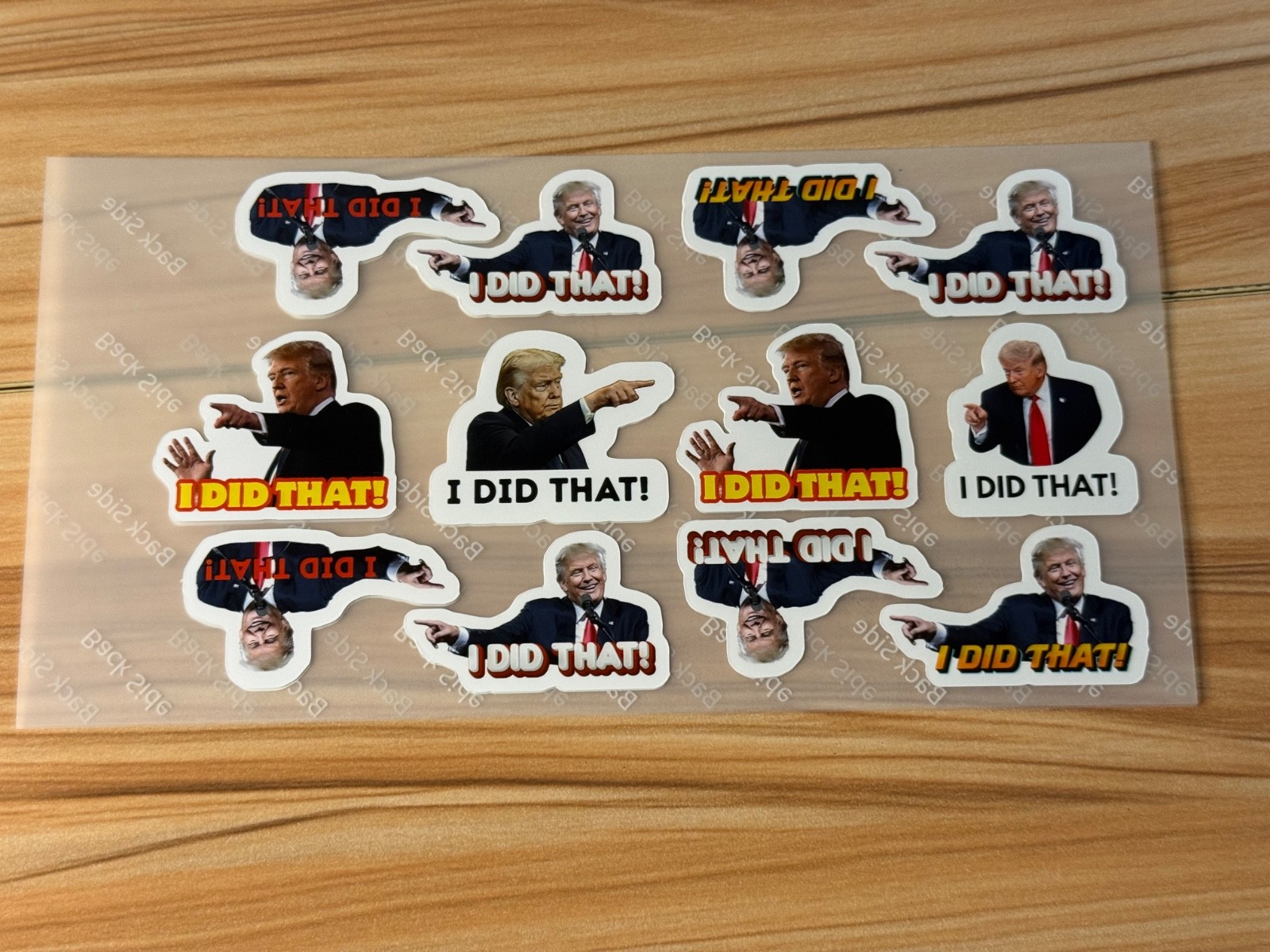 Trump "I DID THAT" Stickers 50pcs Mixed Political Vinyl Decals for Gas Pump 1"