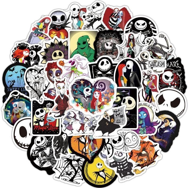 The NIGHTMARE Before CHRISTMAS VINYL Stickers [E] JACK SKELLINGTON ~ WATERPROOF