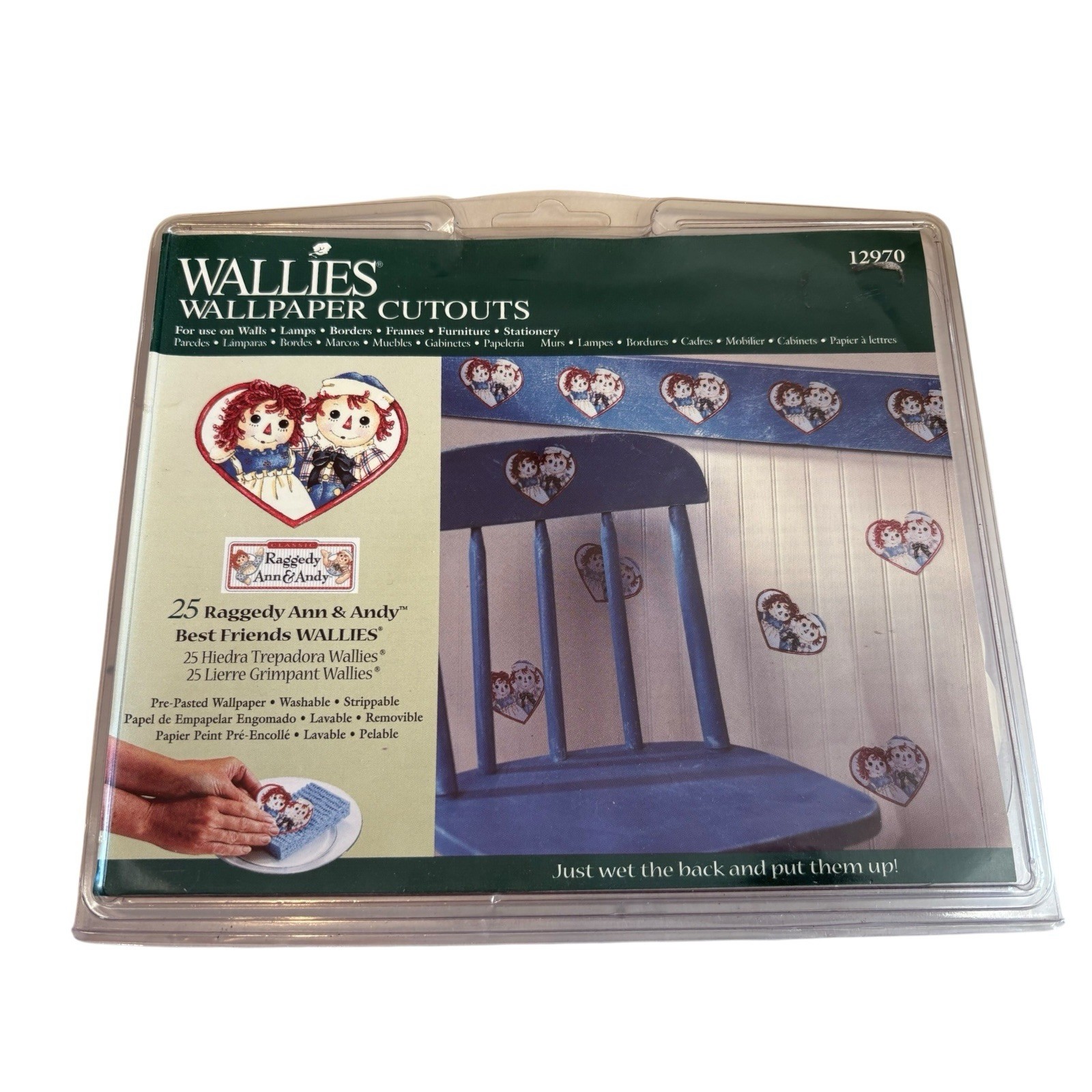 Raggedy Ann & Andy Best Friends Wallies Wallpaper Cutouts Wall Decor #12970