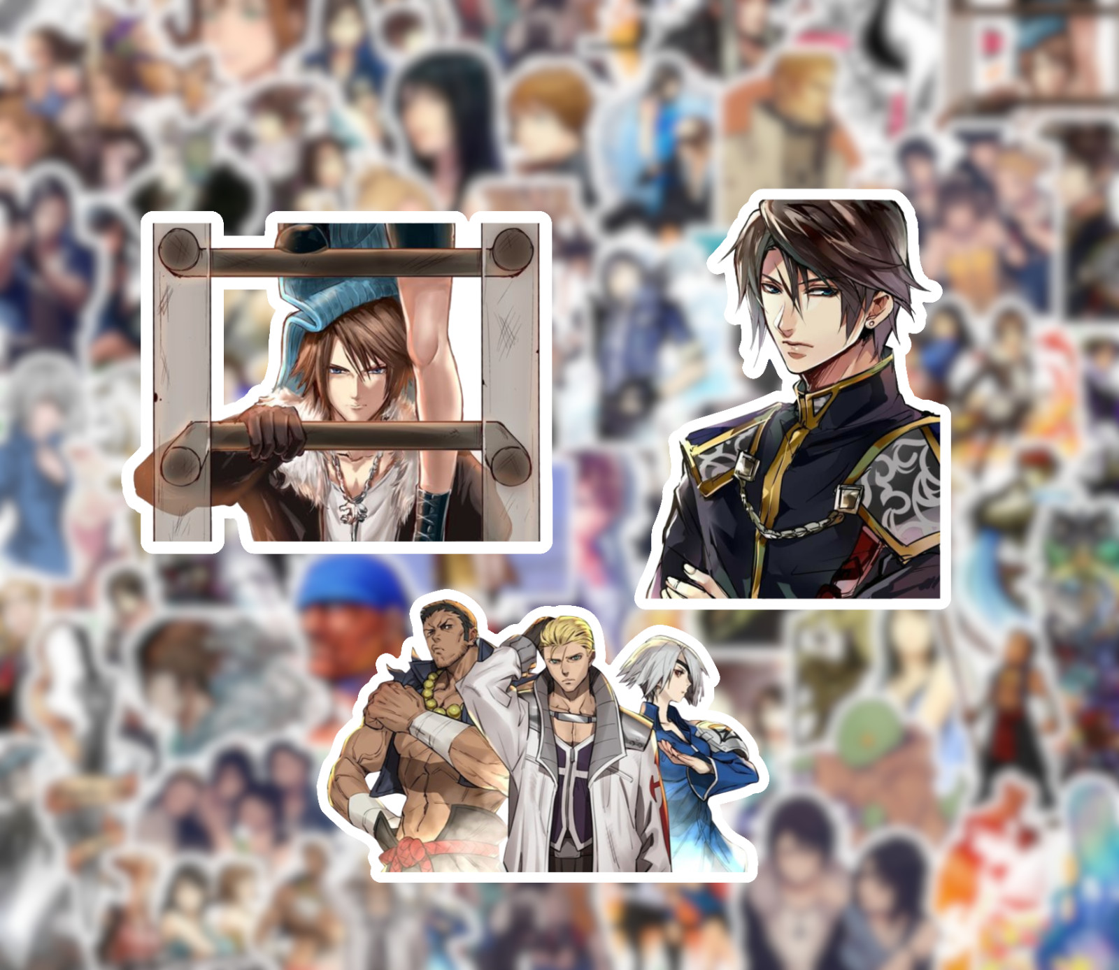 25/50 Final Fantasy VIII Sticker Pack – Waterproof Vinyl – FF8 Squall Rinoa