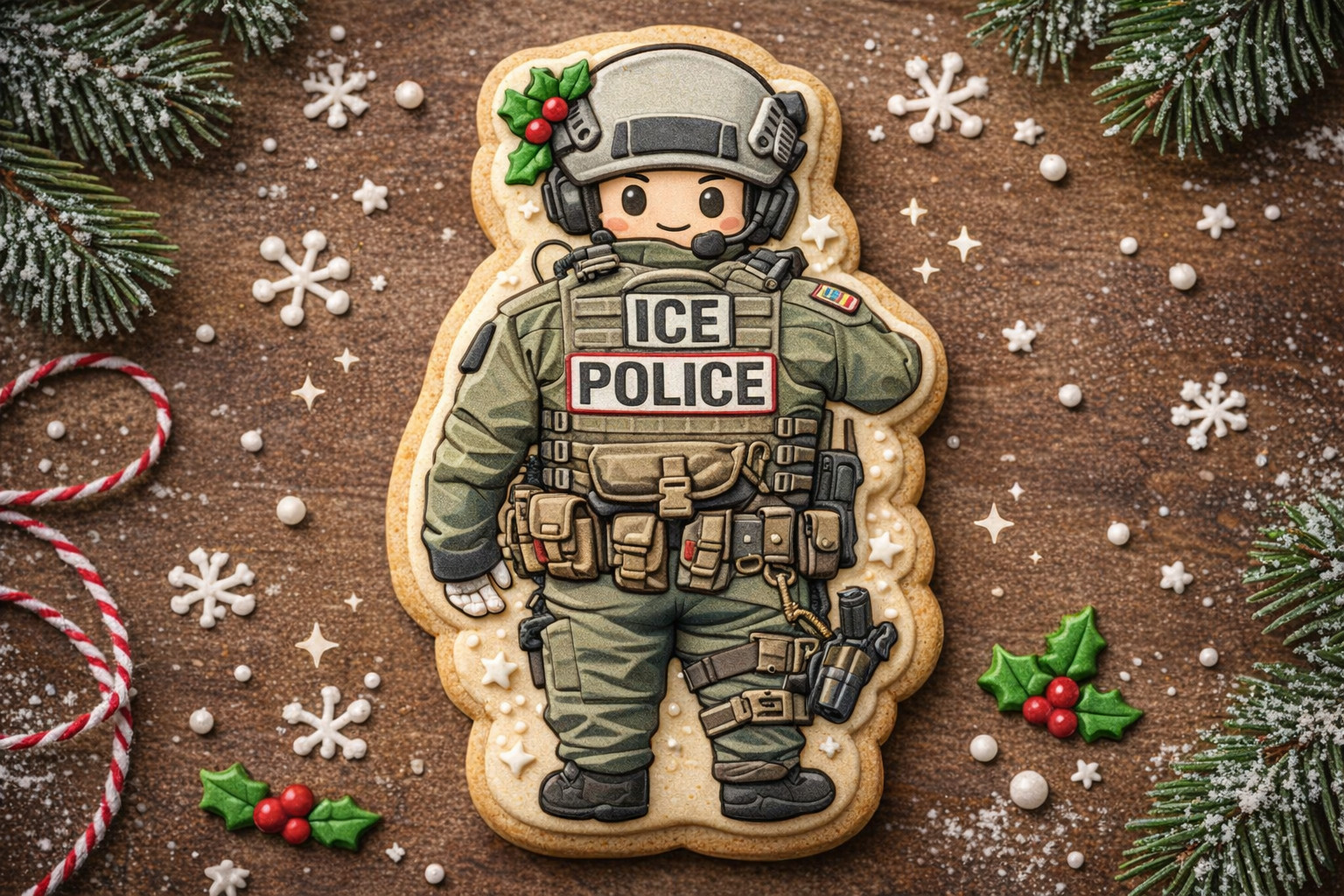 I Stand With ICE COOKIE DIGITAL IMAGE USA Support Law Enforcement Border Patrol