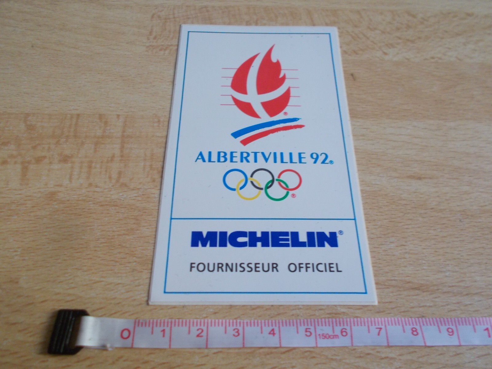 Sticker Games Olympics Albertville 1992 – Michelin Supplier Official