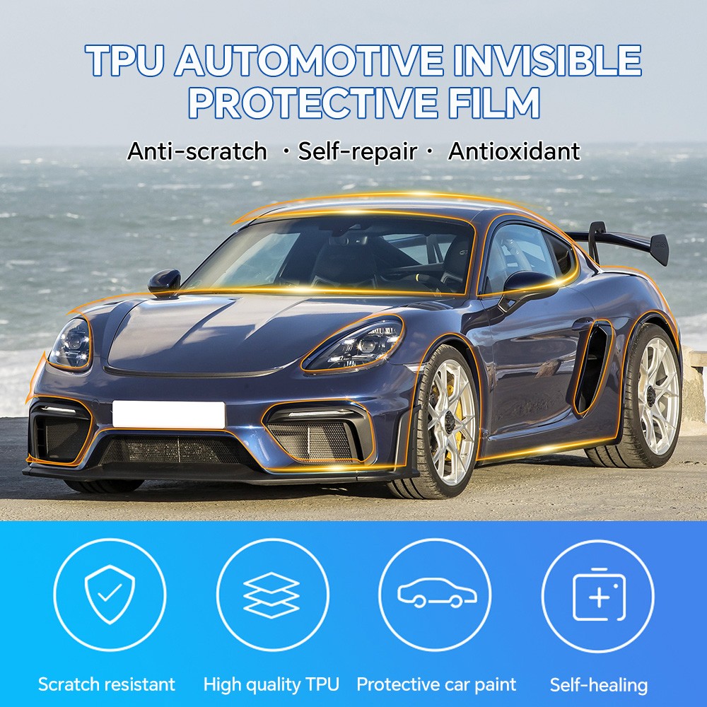 Porsche 718 Spyder 2019-2023 Precut Kit Paint Protection Film Clear Bra PPF TPU