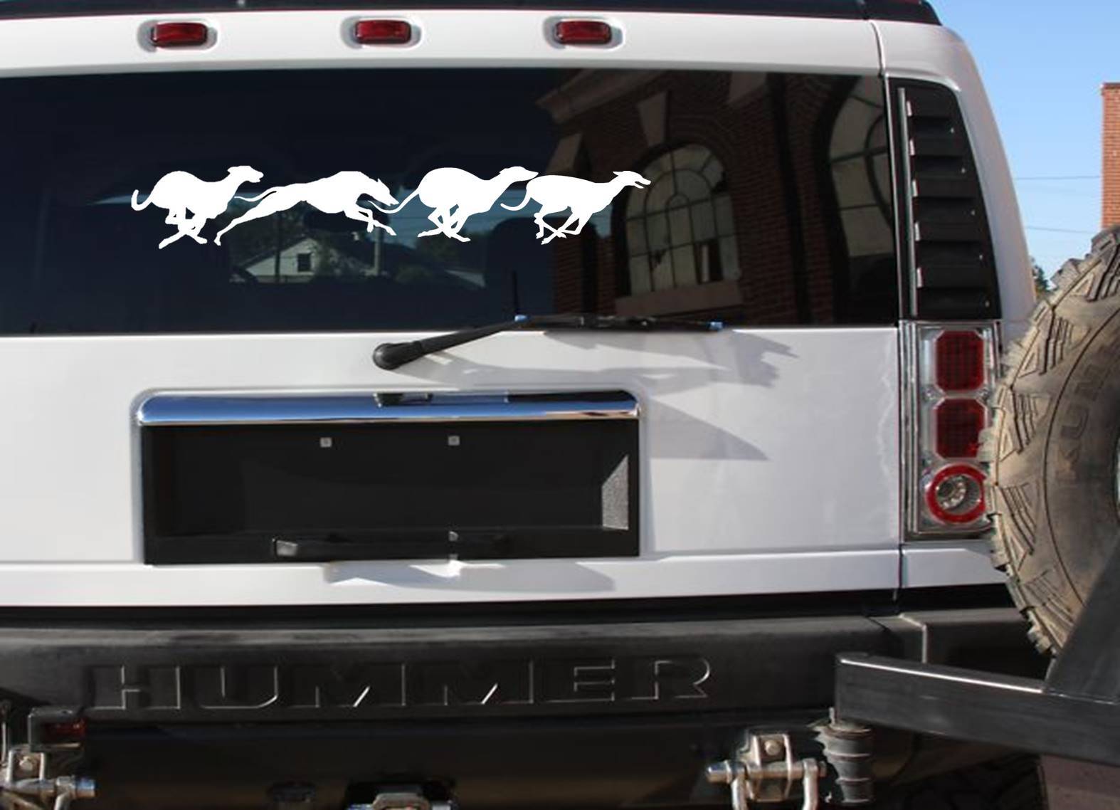 Racing Greyhounds K544 4×24 inch Sticker greyhound dog decal