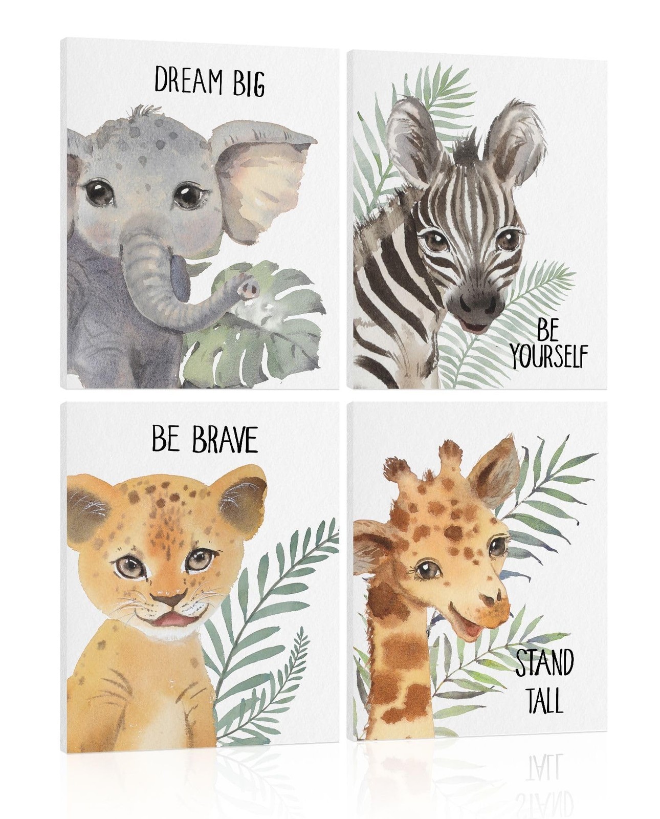 Safari Animal Nursery Wall Decor: Jungle Animal Print for Baby Boy Girl, Insp…