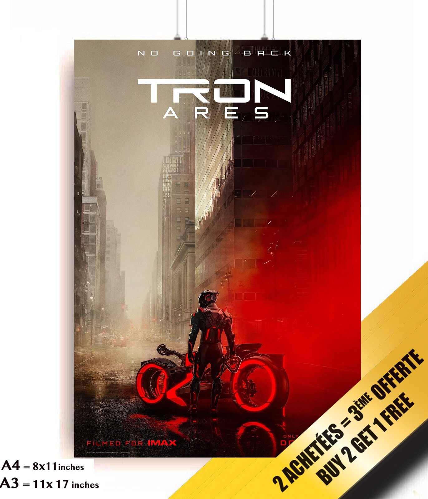 Tron Ares Poster Movie 2025 Jared Leto 🍿🏍🎬