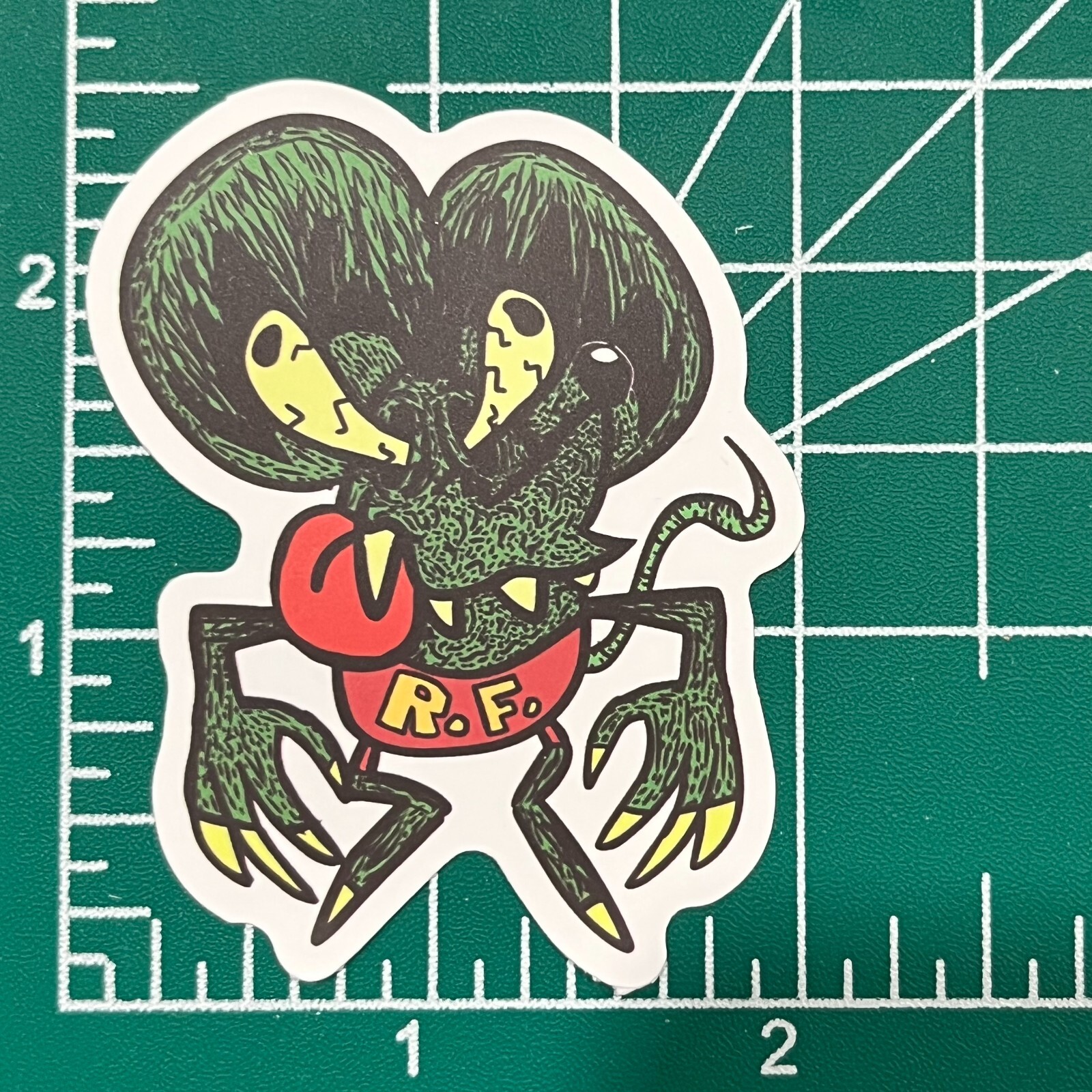 Rat Rod Rebel Vinyl Decal Sticker Bomb 2.5 in. Big Daddy Ed Roth Cartoon JDM