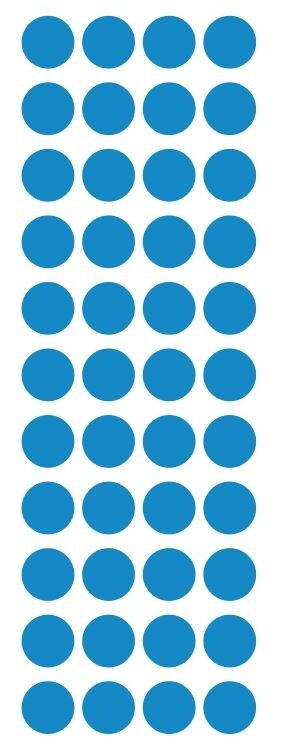3/4" Medium Blue Round Label Dots Stickers Color Coding Inventory 3/4 Inch Dot