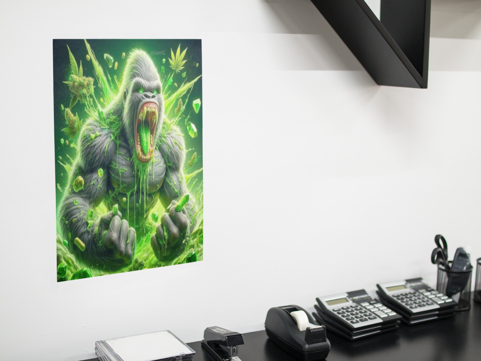 Gorilla Glue Weed Wall Vinyl Decal Poster Print Removable Adhesive Backing