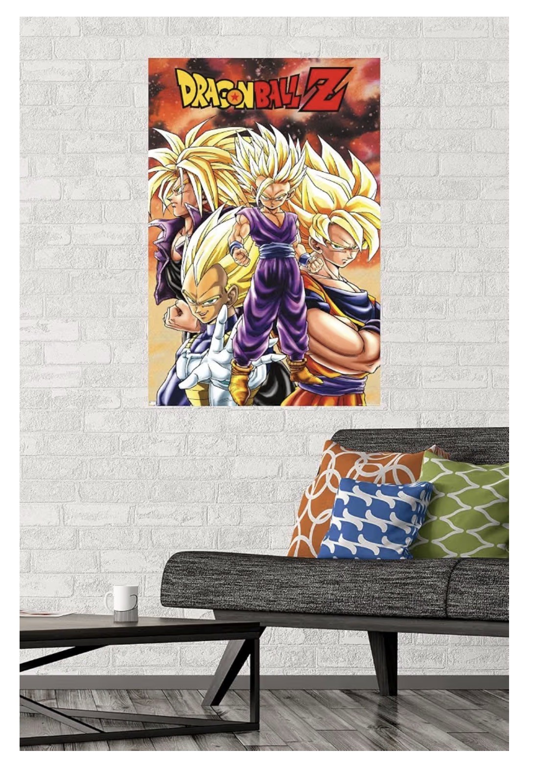 Dragon Ball Z – Saiyans Wall Poster, 34L" x 22.4W", Unframed Version