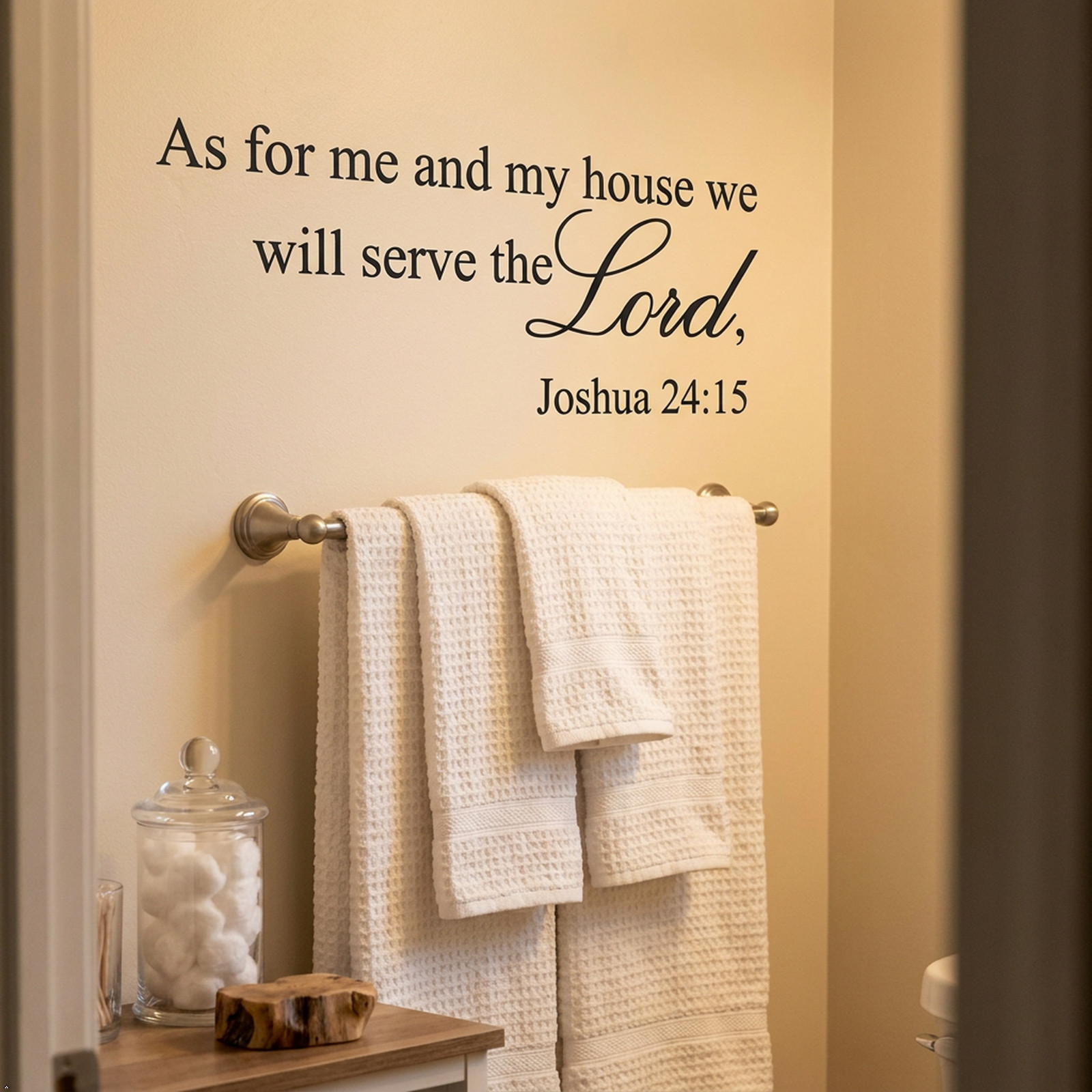 As for Me and My House Joshua 24:15 Vinyl Wall Art Quote decal Bible Verse