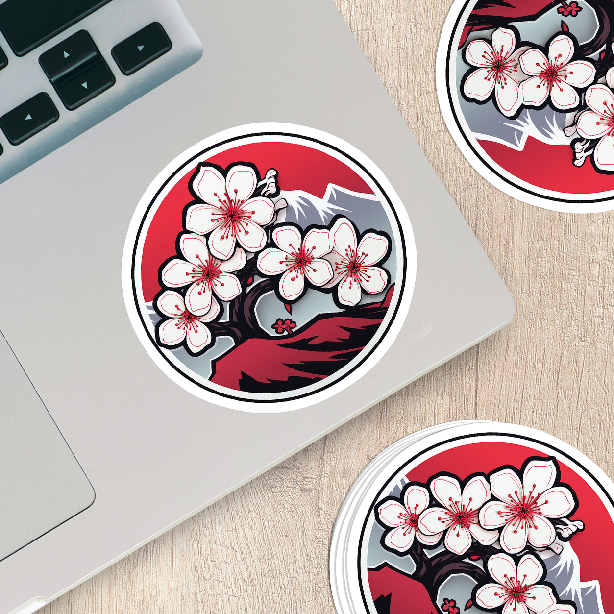 Cherry Blossom Vinyl Sticker – Embrace Nature's Beauty Anywhere You Go!