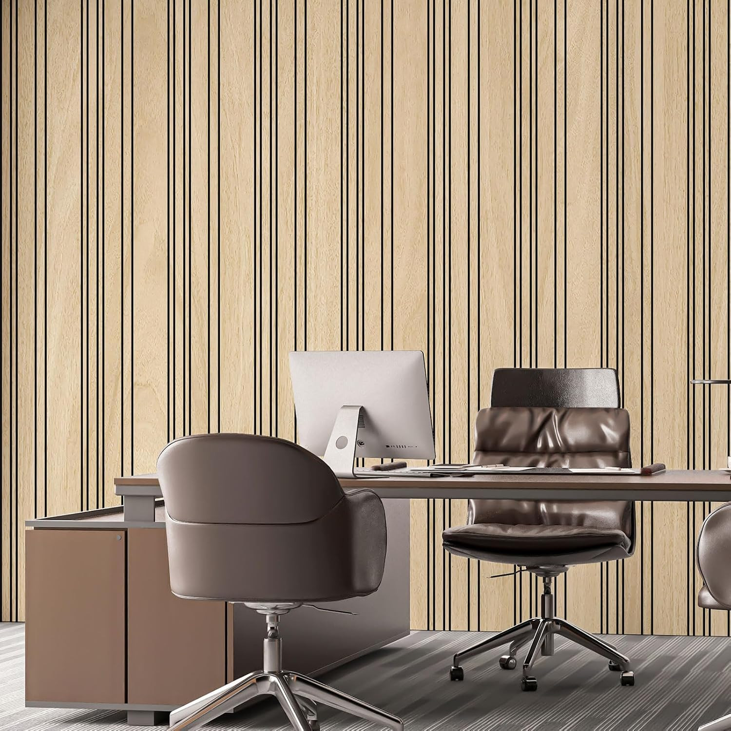 4-Pack Wood Grain Wall Panels, Natural Oak Wainscoting for Home Decor