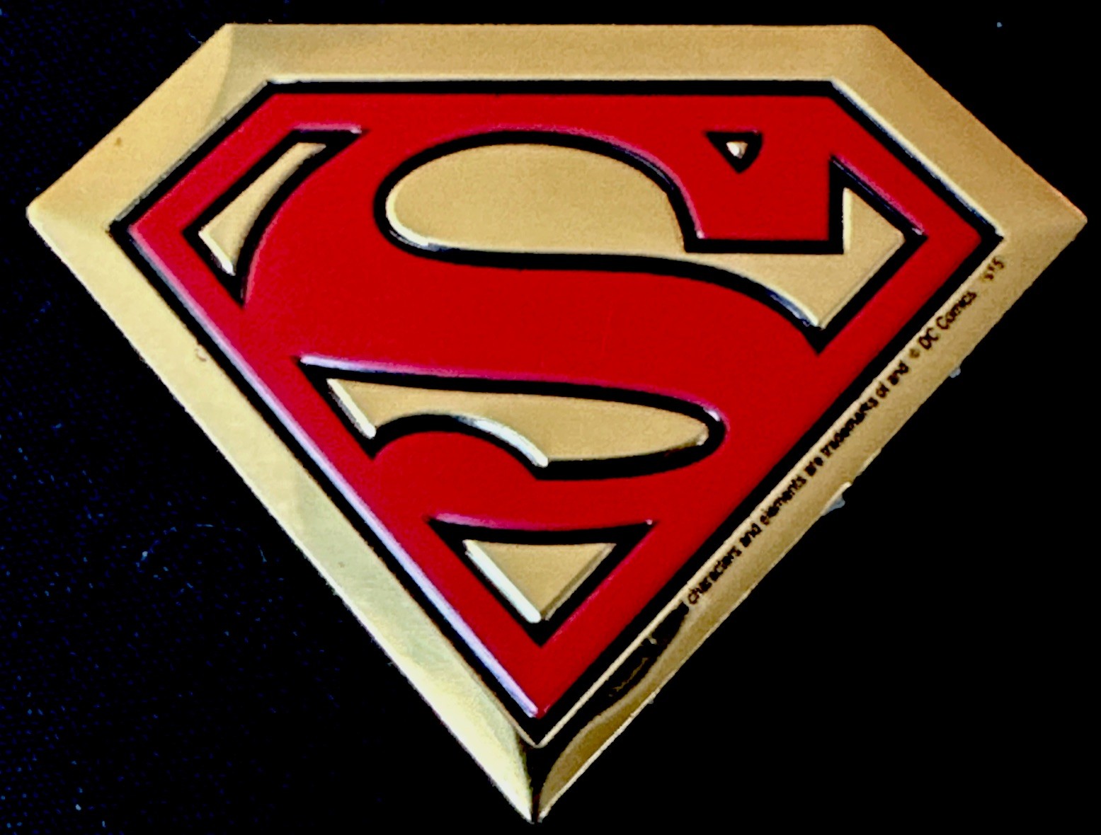 DC SUPERMAN METAL STICKER✨💪🏼🔥❤️‍🔥🔥💪🏼✨2 1/4” X 1 3/4”✨AWESOME✨