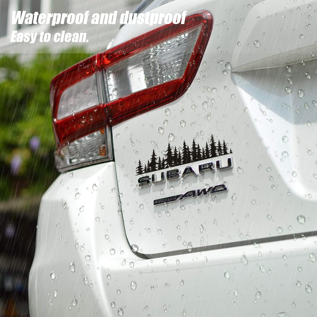 Pine Tree Forest Stickers for Car, 7 Inch Premium Graphic Auto Body Decals, Fore