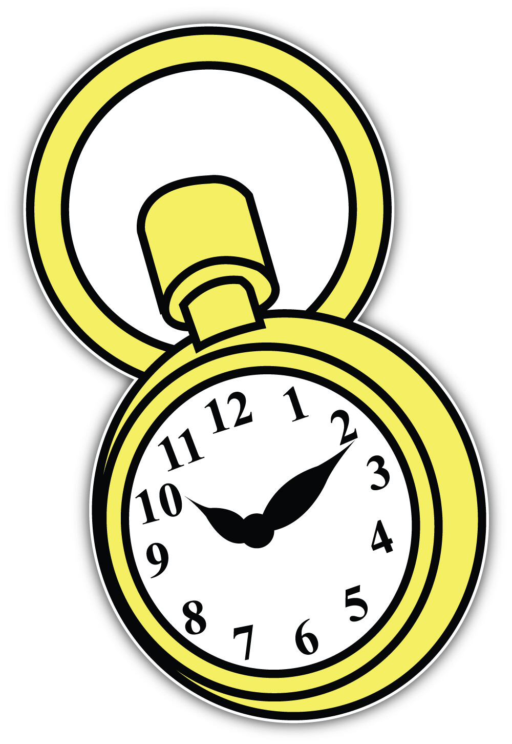 Watches Alice In Wonderland Cartoon Sticker Bumper Decal – "SIZES"