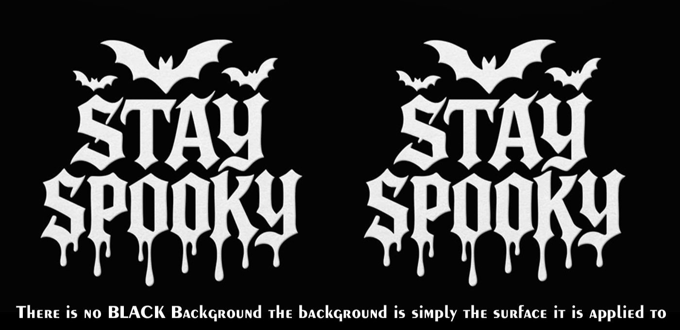 Stay Spooky Bats Two 5" Vinyl Decals Car Window Laptop Tablet Any Flat Surface