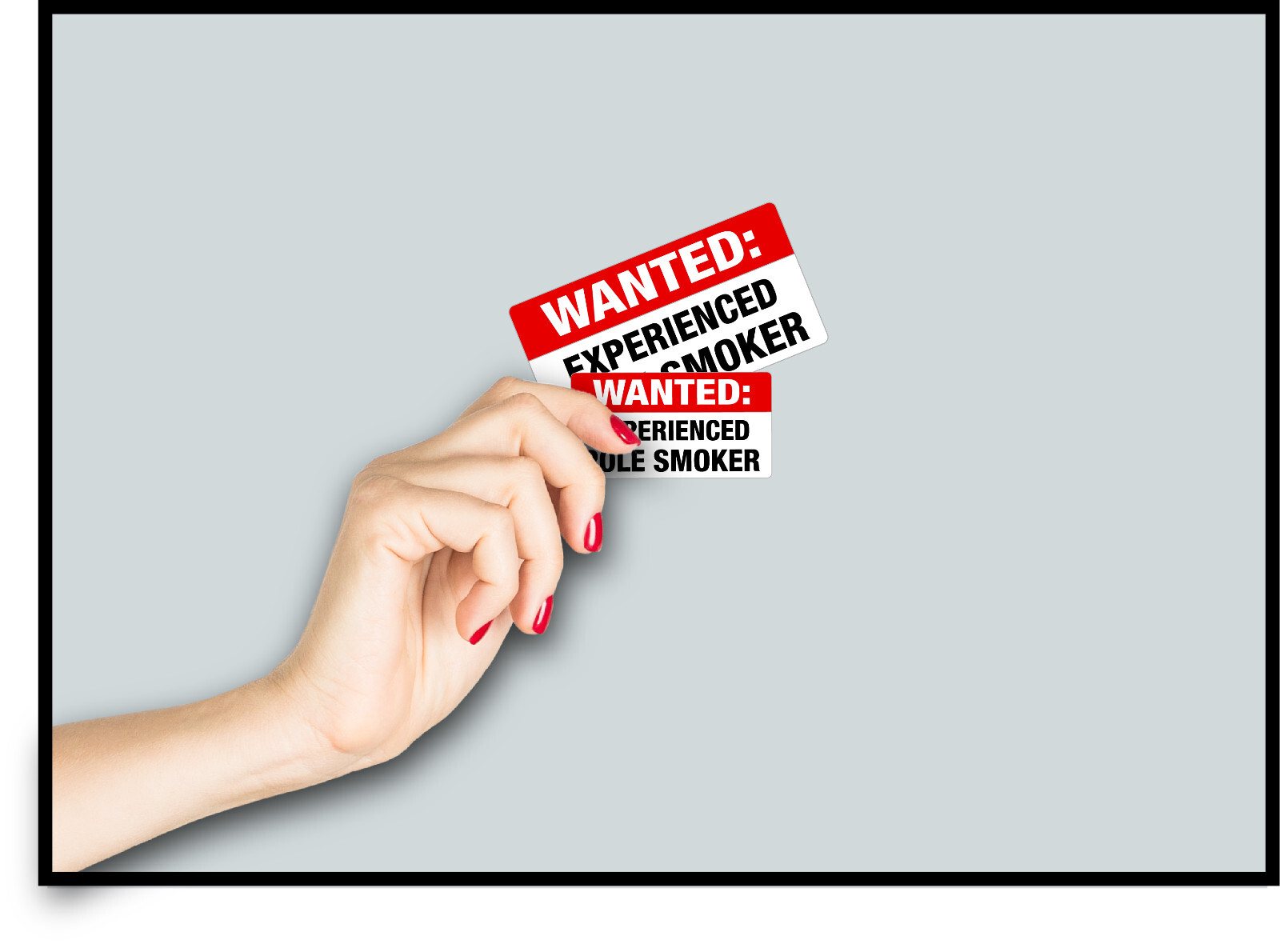 Wanted Pole Smoker Sex Rude Funny Window Sticker Decal Dirty Humor Prank