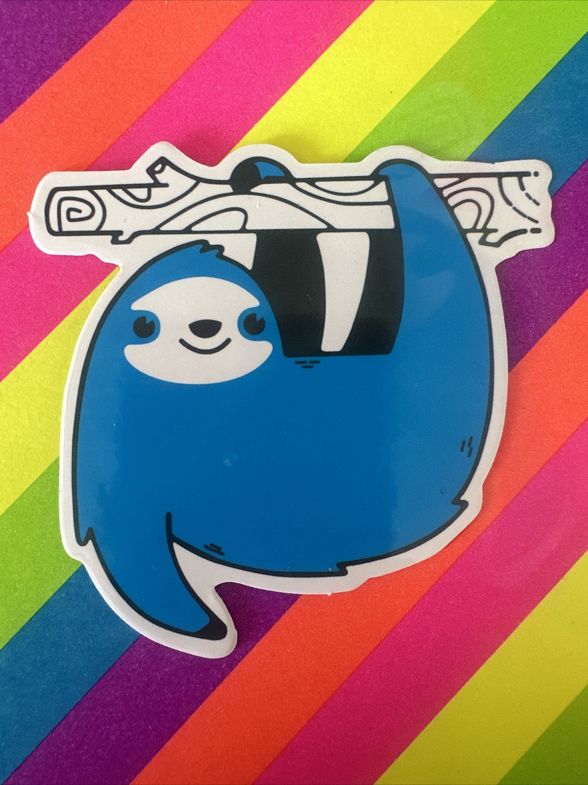 Sloth Sticker Glossy Decal Skate Surf Laptop Journal Movie Cell Scrapbook