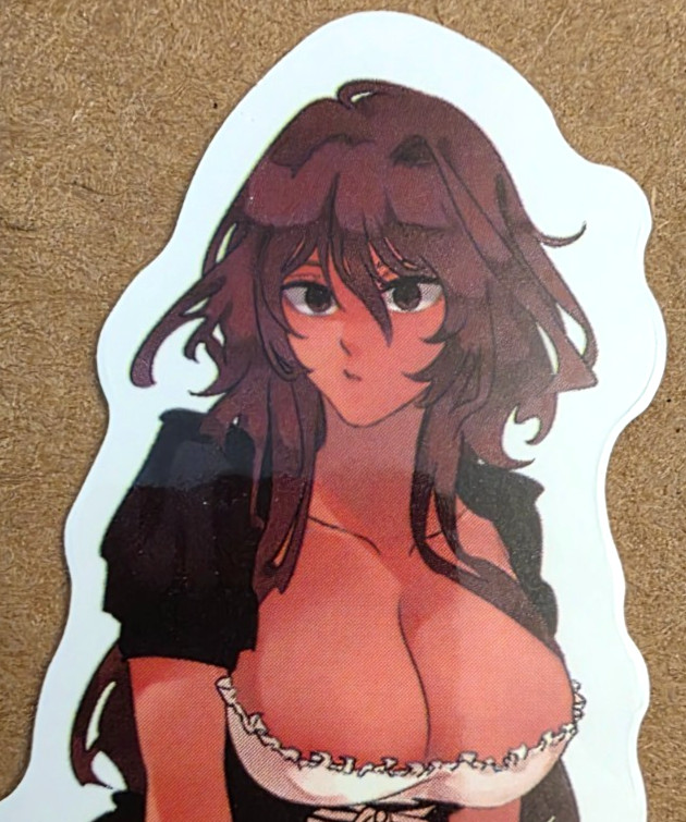 Waifu Sticker Girl Maid Idol Queen Princess Halloween Anime Manga Pin Up Pinup