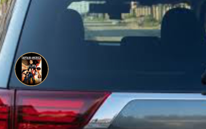 Avengers – Captain America (First) – 4" Vinyl Decal Car Cooler Truck Trailer Bar