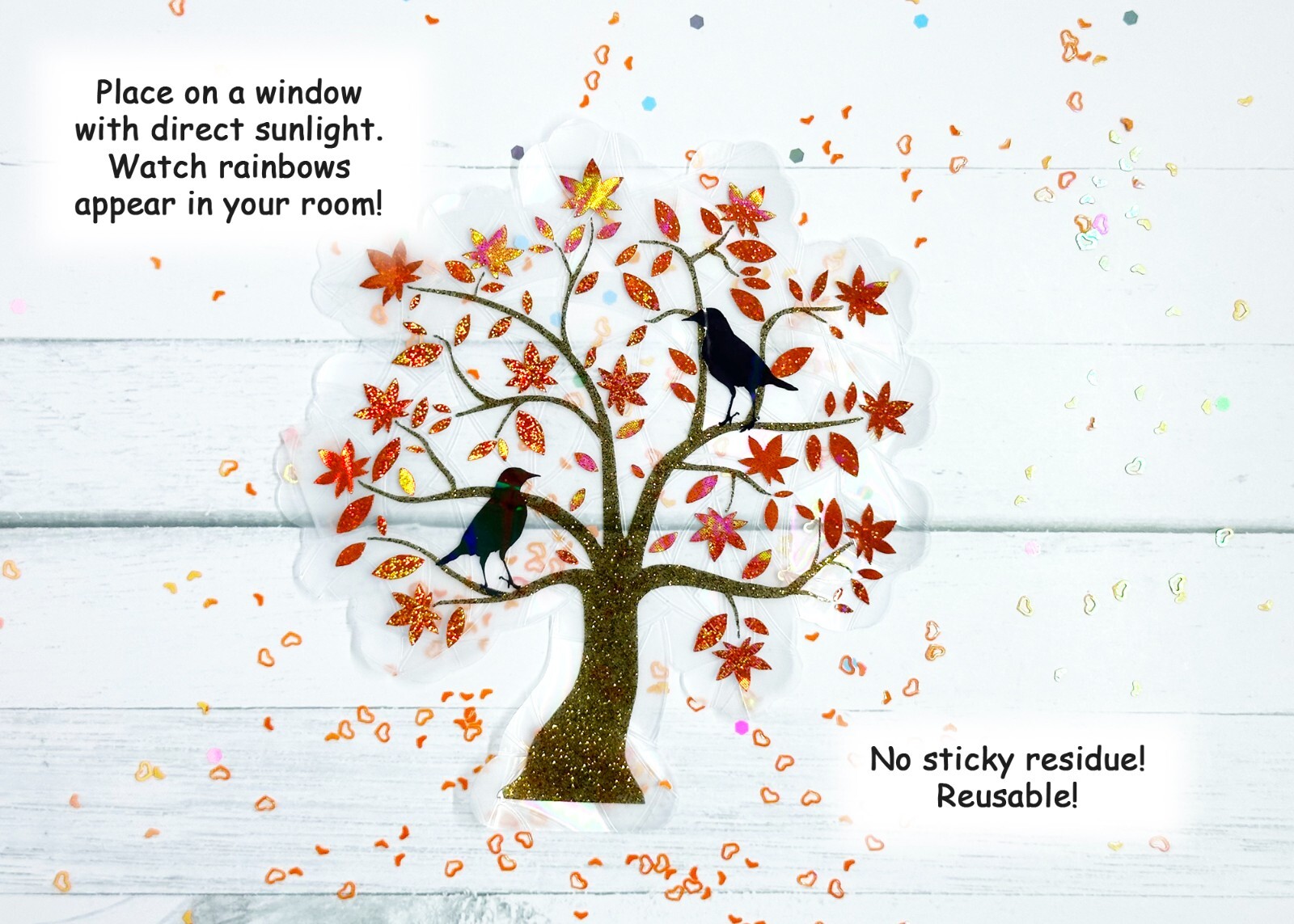 Tree Window Cling Suncatcher Decal Rainbow Maker Prism