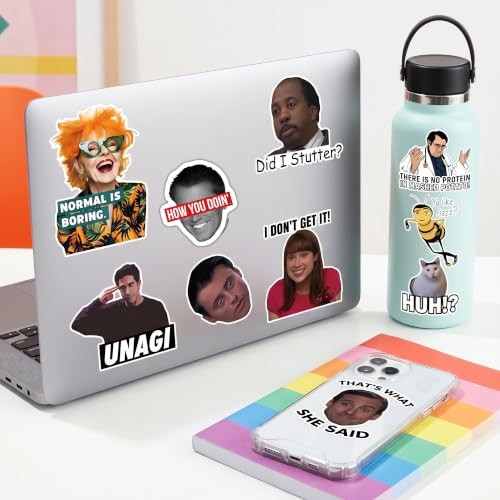 500 Funny Meme Stickers for Adults Teens Waterproof Vinyl Laptop Bottle Decals