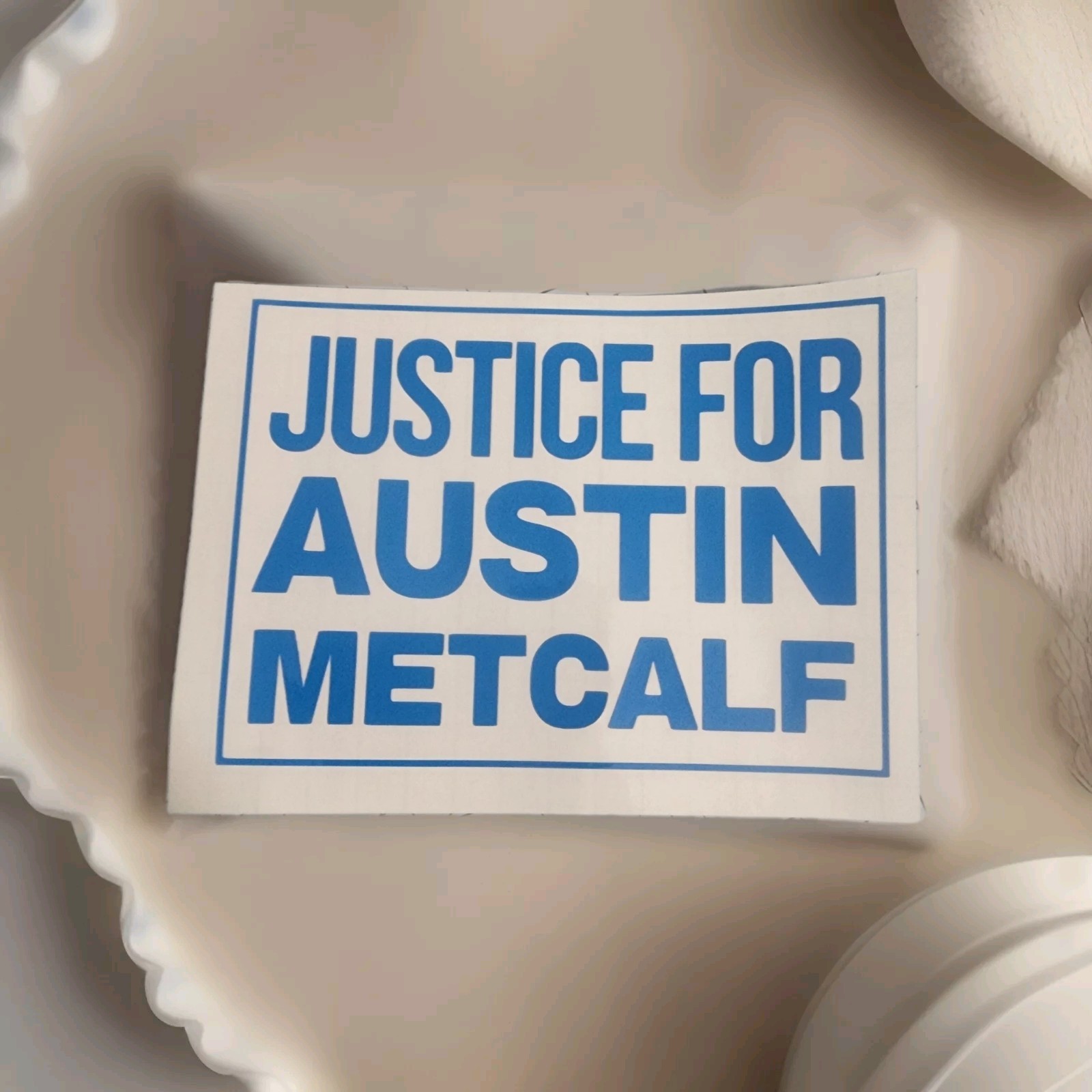 4 x 5.25" JUSTICE FOR AUSTIN METCALF Decal/Vinyl Sticker – MAGA Trump Right Wing