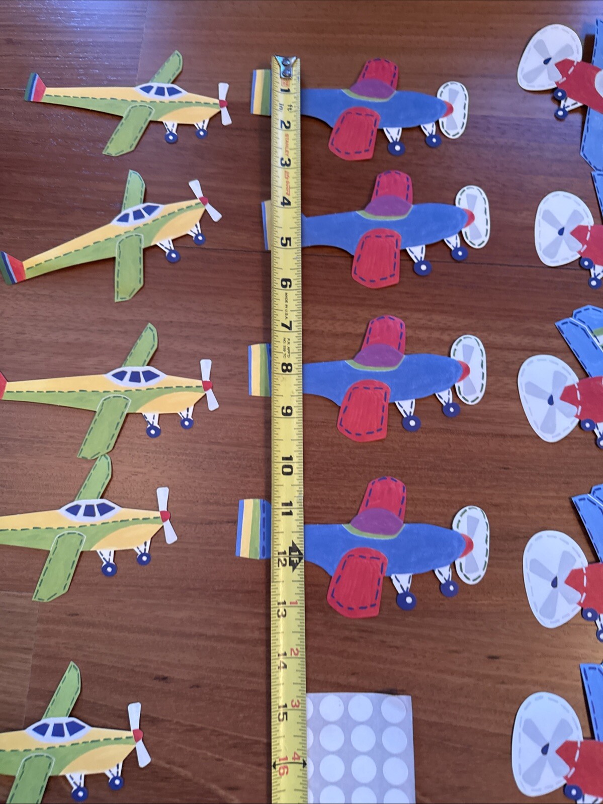 NEW 25 Pottery Barn Kids Vintage Airplane Planes Wallies Wall Cutouts Decals