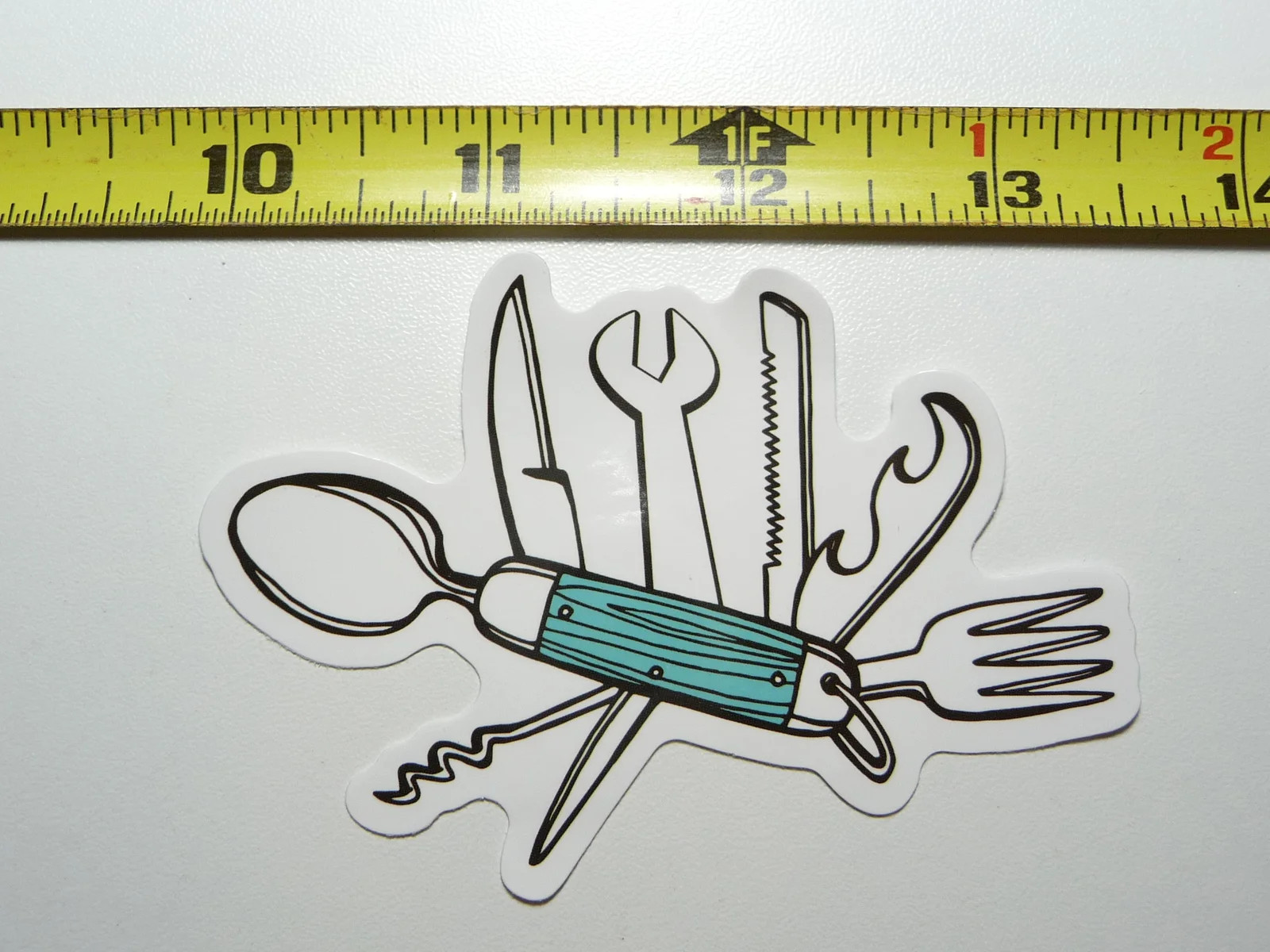 MULTITOOL KNIFE SMALL STICKER DECAL CAMPING S HIKE HIKING NATURE ADVENTURE